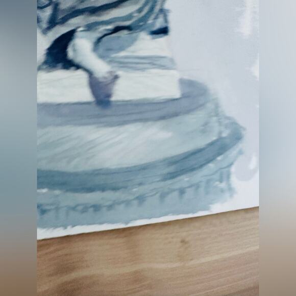 Artist Rending Watercolor Greek Statue Watercolors on Paper Wall Art Original Ar - Picture 3 of 3